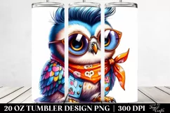 Cute Baby Owl with Proud Expression | 20 oz Tumbler Product Image 2
