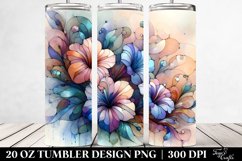 Pastel Stained Petunia | 20 oz Tumbler Product Image 2