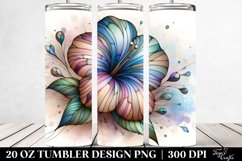 Pastel Stained Petunia | 20 oz Tumbler Product Image 2