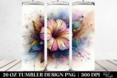 Pastel Stained Petunia | 20 oz Tumbler Product Image 2