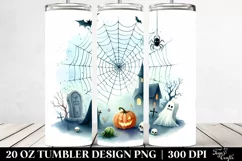 Funny Halloween Cobweb Clipart | 20 oz Tumbler Product Image 2