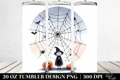 Funny Halloween Cobweb Clipart | 20 oz Tumbler Product Image 2