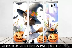 Simple Funny Witch Haloween Clipart 20 Oz Tumbler Product Image 2