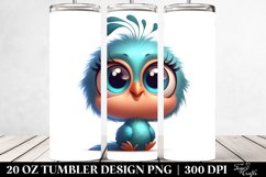 Crazy Baby Peacock with Big Eyes | 20 oz Tumbler Product Image 2