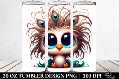 Crazy Baby Peacock with Big Eyes | 20 oz Tumbler Product Image 2