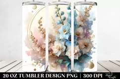 Shiny Delphinium with Golden Insertions 20 Oz Tumbler Product Image 2