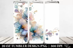 Shiny Delphinium with Golden Insertions 20 Oz Tumbler Product Image 2