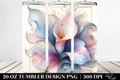 Glossy Calla Lily with Golden Insertions 20 Oz Tumbler Product Image 2