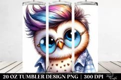 Cute Baby Owl Model Pose | 20 oz Tumbler Product Image 2