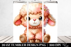 Colorful Plush Lamb with Vibrant Colors | 20 oz Tumbler Product Image 2