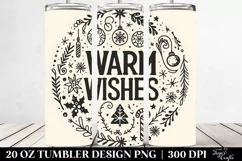 Warm Wishes Christmas Vector | 20 oz Tumbler Product Image 2