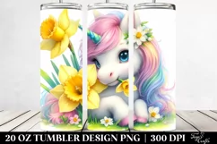 Baby Unicorn Daffodil | 20 oz Tumbler Product Image 2