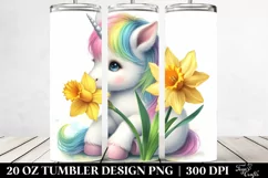 Cute Dancing Baby Unicorn | 20 oz Tumbler Product Image 2