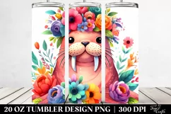Vibrant Walrus Tumbler | 20 oz Tumbler Product Image 2