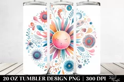 Colorful Whimsical Pastel Sun | 20 oz Tumbler Product Image 2