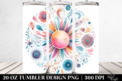 Colorful Whimsical Pastel Sun | 20 oz Tumbler Product Image 2