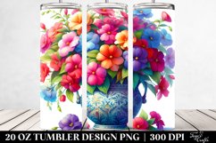 Vibrant Impatiens Vase | 20 oz Tumbler Product Image 2