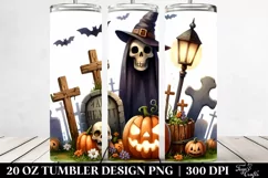 Funny Haloween Graveyard Clipart 20 Oz Tumbler Product Image 2