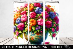 Vibrant Impatiens Vase | 20 oz Tumbler Product Image 2
