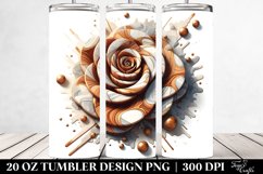 Abstract Rose Stained Tumbler Product Image 2