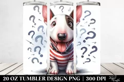 Funny Bull Terrier 20 Oz Tumbler Product Image 2