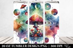 Magical Celestial Mushroom 20 Oz Tumbler Product Image 2
