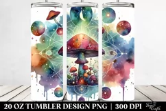 Magical Celestial Mushroom 20 Oz Tumbler Product Image 2