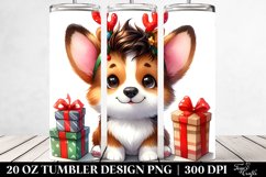 Watercolor Pembroke Welsh Corgi, Transparent 20 Oz Tumbler Product Image 2