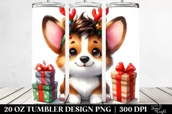 Watercolor Pembroke Welsh Corgi, Transparent 20 Oz Tumbler Product Image 2