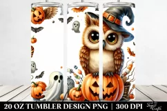 Funny Haloween Owl Clipart 20 Oz Tumbler Product Image 2