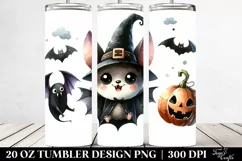 Funny Halloween Clipart BAT | 20 oz Tumbler Product Image 2