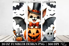 Funny Halloween Clipart BAT | 20 oz Tumbler Product Image 2