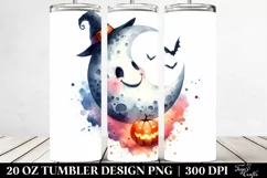Funny Haloween Moon Clipart 20 Oz Tumbler Product Image 2