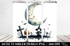 Funny Halloween Clipart, Moon 20 Oz Tumbler Product Image 2