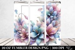 Abstract Pastel Lobelia Tumbler Product Image 2