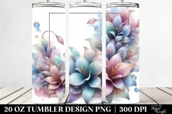 Abstract Pastel Lobelia Tumbler Product Image 2