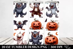 Funny Halloween Clipart WEREWOLF | 20 oz Tumbler Product Image 2