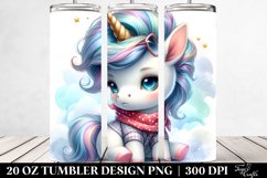 Cute Baby Unicorn Cool Haircut | 20 Oz Tumbler Product Image 2