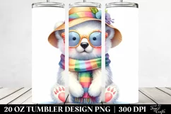 Colorful Baby Polar Bear Tumbler Product Image 2