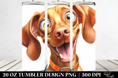 Cute Vizsla Popping Eyes Tumbler Product Image 2
