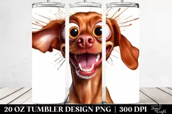 Cute Vizsla Popping Eyes Tumbler Product Image 2
