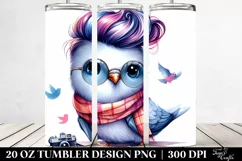 Cute Dove Playing Funny | 20 oz Tumbler Product Image 2