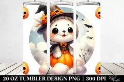 Cute Halloween Baby Seal 20 Oz Tumbler Product Image 2
