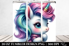 Colorful Baby Unicorn | 20 Oz Tumbler Product Image 2