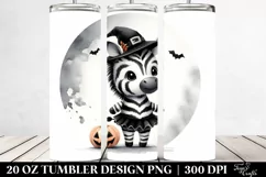 Cute Halloween Baby Zebra 20 Oz Tumbler Product Image 2