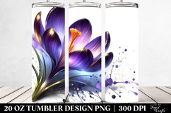 Shiny Crocus Design | 20 Oz Tumbler Product Image 2