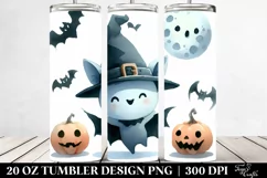 Simple Funny Halloween BAT | 20 oz Tumbler Product Image 2