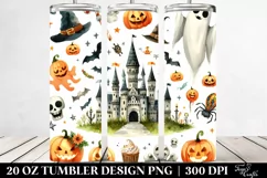 Very Simple Funny Castle Haloween Clipart 20 Oz Tumbler Product Image 2