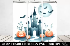 Very Simple Funny Castle Haloween Clipart 20 Oz Tumbler Product Image 2