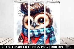 Vibrant Baby Owl with Cool Haircut 20 Oz Tumbler Product Image 2